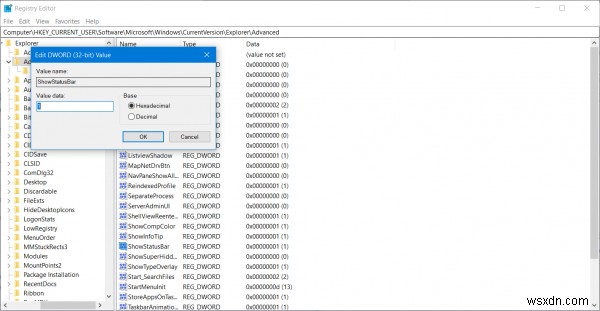 Cách bật/tắt Thanh trạng thái (Status Bar) trong File Explorer trên Windows 11/10