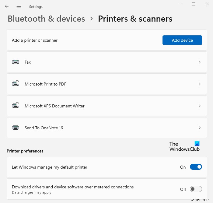 Cài đặt Bluetooth và thiết bị trong Windows 11