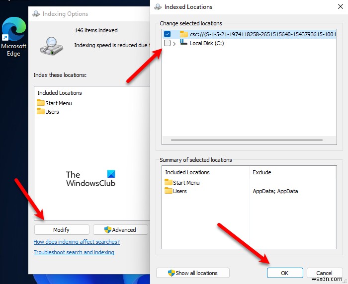 Cách cấu hình Indexing Options và Settings cho Windows 11 Search