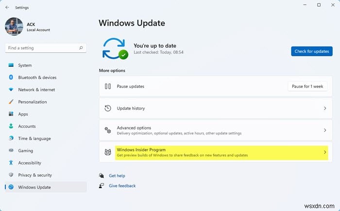 Cách chuyển từ Insider Preview sang bản ổn định của Windows 11