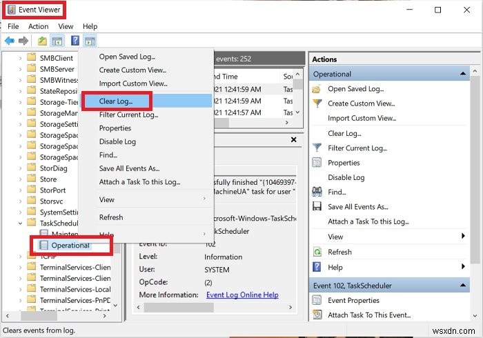 Cách bật, xem và xóa lịch sử Task Scheduler trong Windows 11