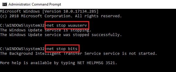 Khắc phục lỗi cài đặt Windows Update 0x80070020