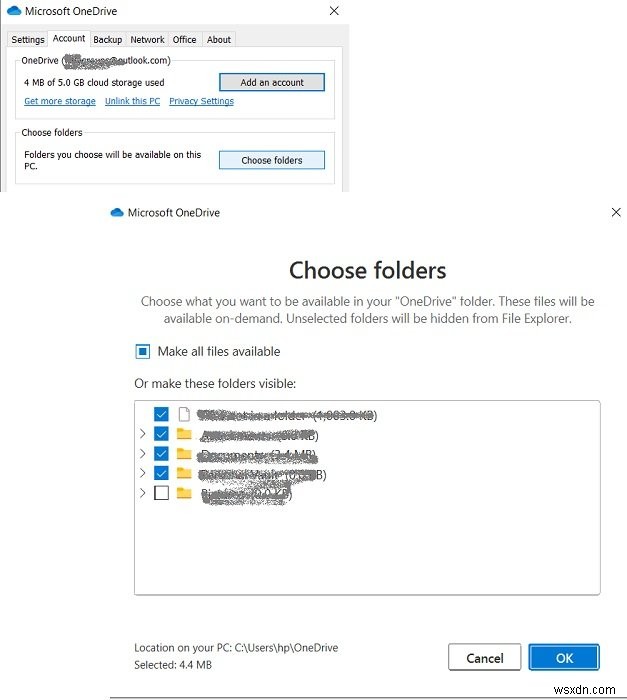 Sửa lỗi OneDrive Unable to move shortcut khi di chuyển thư mục chia sẻ