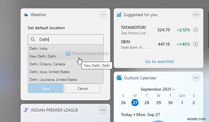 Cách thêm và tùy chỉnh Widgets trong Windows 11