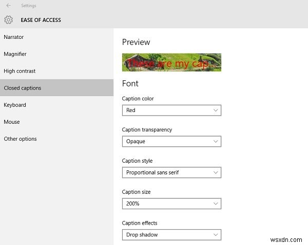 Hiển thị hoặc ẩn lời bài hát, phụ đề và caption cho video trên Windows 11/10