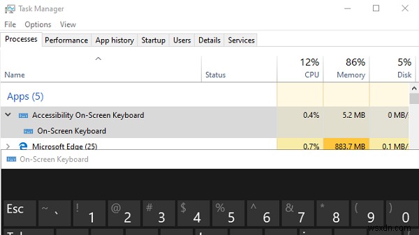 Bàn phím trên màn hình (On-Screen keyboard) xuất hiện khi đăng nhập hoặc khởi động Windows 11/10