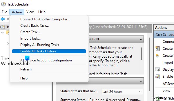 Cách bật/tắt Scheduled Task (Nhiệm vụ đã lên lịch) trên Windows 11/10