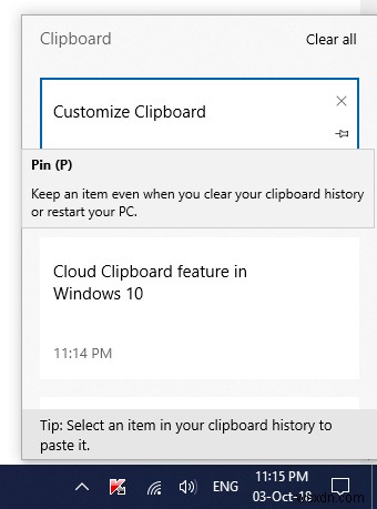 Cách sử dụng tính năng Lịch sử Clipboard đám mây (Cloud Clipboard) trong Windows 11/10