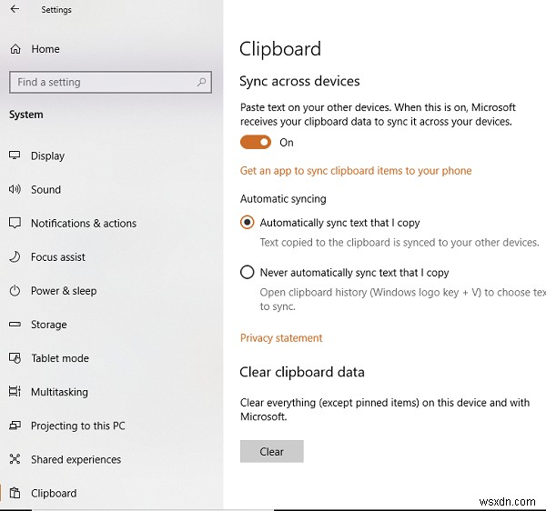 Cách sử dụng tính năng Lịch sử Clipboard đám mây (Cloud Clipboard) trong Windows 11/10