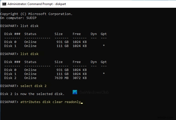 Cách format USB bị bảo vệ ghi (Write-protected) trên Windows 11/10