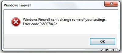 Khắc phục lỗi 0x8007042c cho Windows Update hoặc Firewall