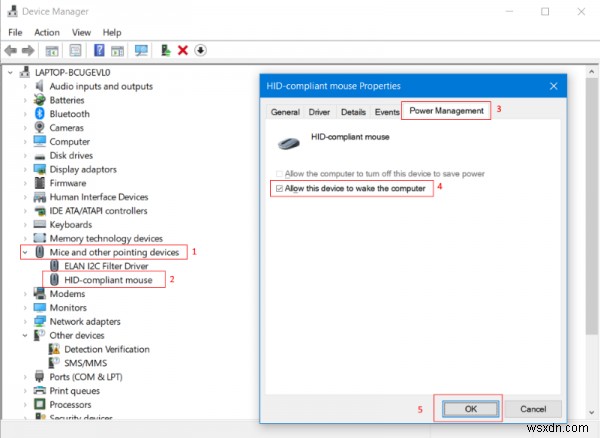 Cách đánh thức laptop Windows từ ngủ khi nắp đóng?