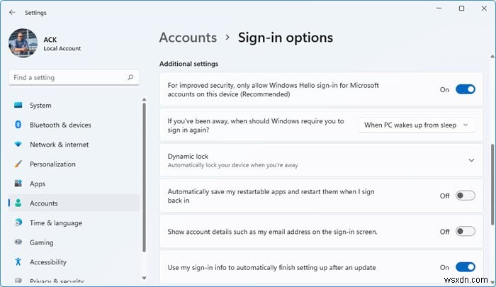 Cách xóa địa chỉ email khỏi màn hình đăng nhập Windows 11/10