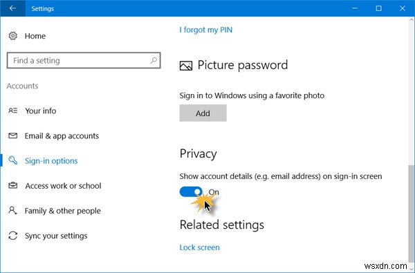 Cách xóa địa chỉ email khỏi màn hình đăng nhập Windows 11/10