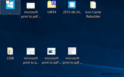 Cách thay đổi kích thước và chế độ xem biểu tượng màn hìnhDesktop Windows 11/10
