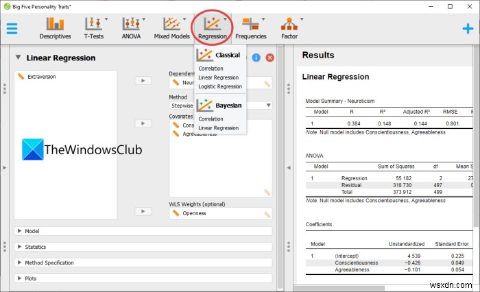 Cách thực hiện Phân tích hồi quy (Regression Analysis) trong Windows 11/10