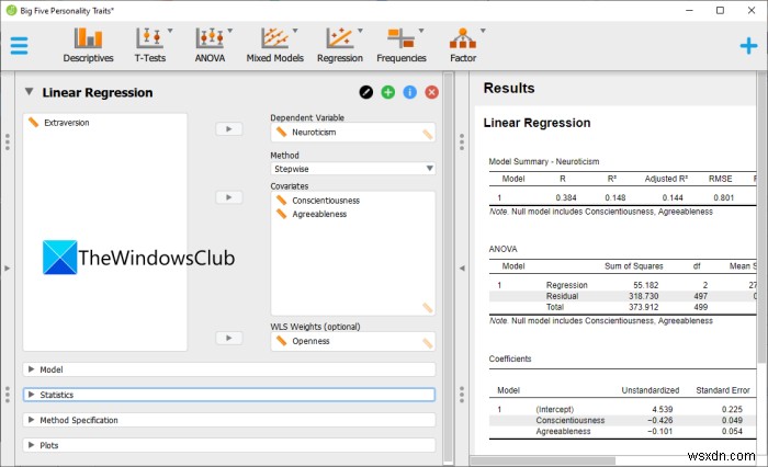 Cách thực hiện Phân tích hồi quy (Regression Analysis) trong Windows 11/10