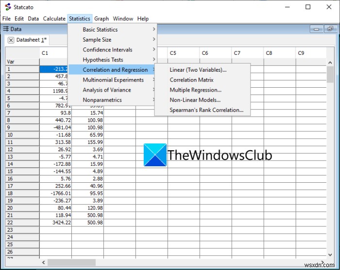Cách thực hiện Phân tích hồi quy (Regression Analysis) trong Windows 11/10