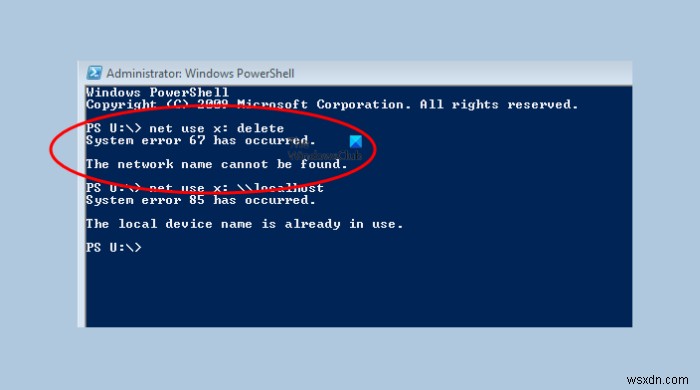 Khắc phục lỗi System error 67: Không tìm thấy tên mạng