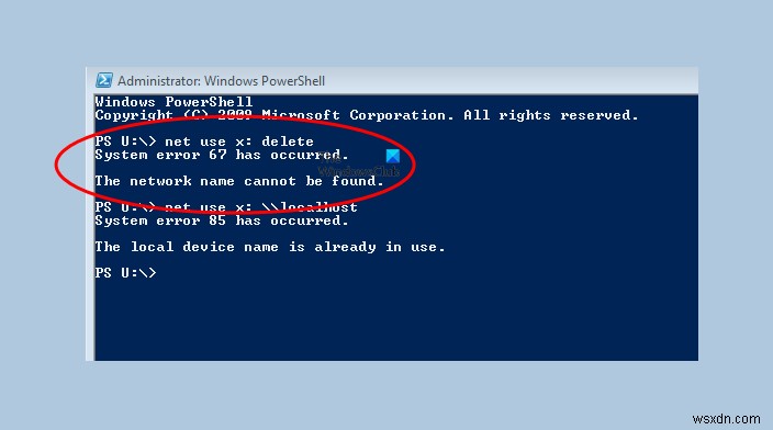 Khắc phục lỗi System error 67: Không tìm thấy tên mạng