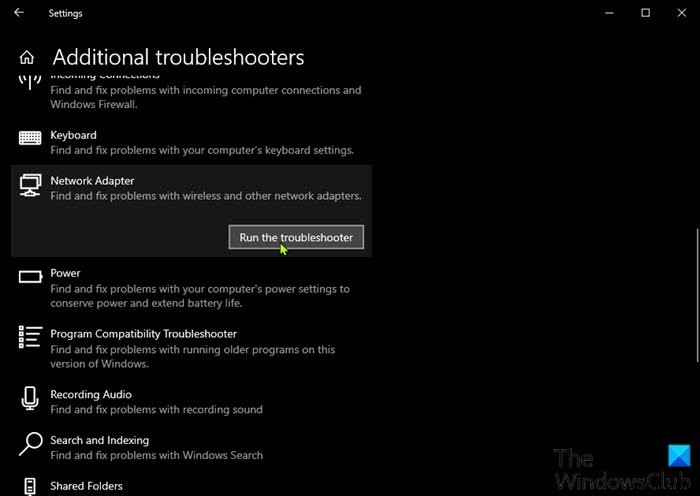 Khắc phục lỗi Card WiFi không hoạt động trên Windows 11/10