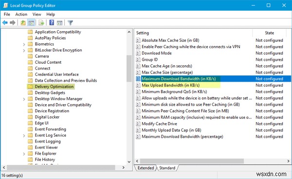 Cách giới hạn băng thông Windows Update trên Windows 11/10