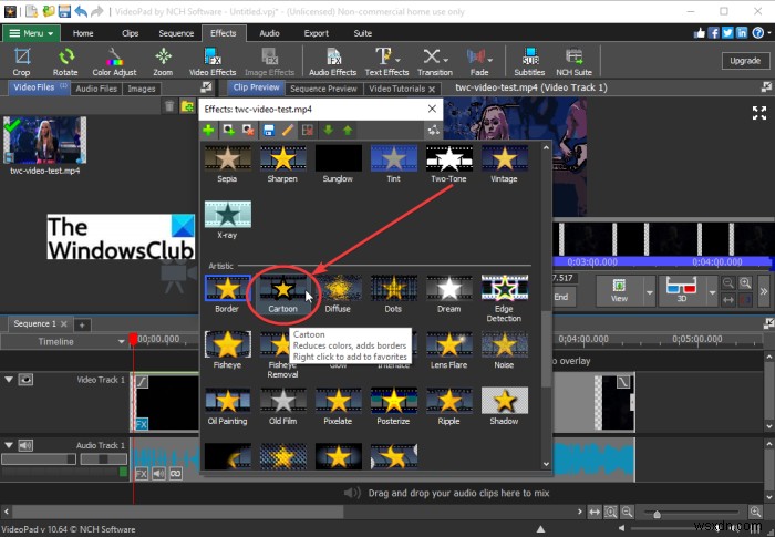 Cách thêm hiệu ứng hoạt hình (Cartoon effect) vào video trên Windows 11/10