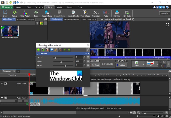 Cách thêm hiệu ứng hoạt hình (Cartoon effect) vào video trên Windows 11/10