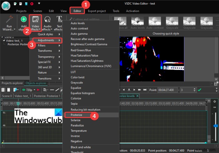 Cách thêm hiệu ứng hoạt hình (Cartoon effect) vào video trên Windows 11/10