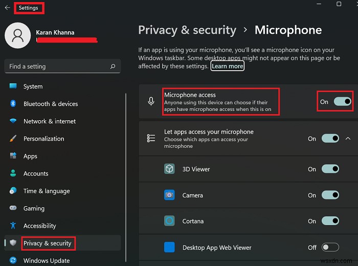 Khắc phục lỗi Microphone không được cắm (Not plugged in) trên Windows 11/10