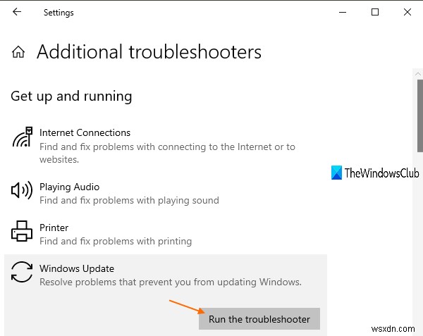 Khắc phục lỗi Windows Update Mã lỗi 0x800700c1