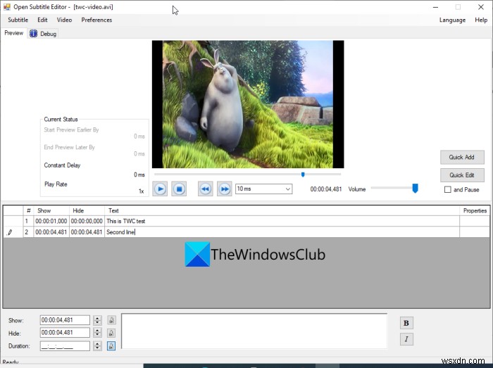 Cách tạo phụ đề SRT trong Windows 11/10