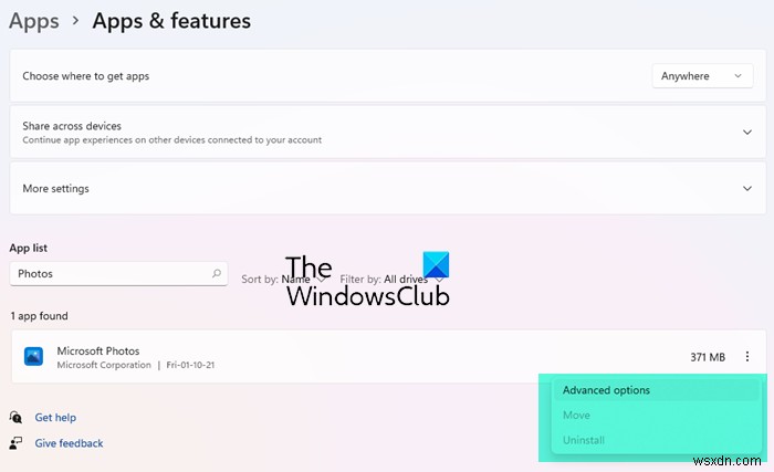 Ứng dụng Photos Windows chậm mở hoặc không hoạt động – Windows 11/10