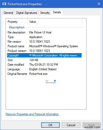 Khắc phục lỗi File Picker UI Host PickerHost.exe không phản hồi trên Windows 11/10