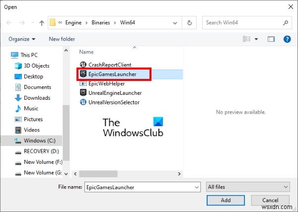 Khắc phục lỗi Epic Games Launcher hiển thị không đúng hoặc trắng trang