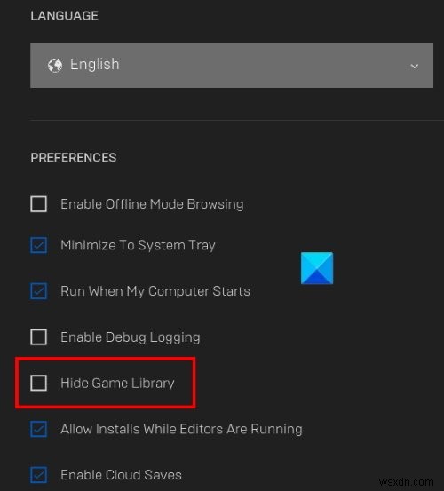 Khắc phục lỗi Epic Games Launcher hiển thị không đúng hoặc trắng trang