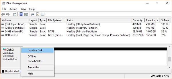 Khắc phục lỗi Quản lý đĩa (Disk Management) trên Windows 11/10