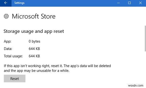 Cách Reset hoặc Repair ứng dụng Microsoft Store qua Cài đặt Windows