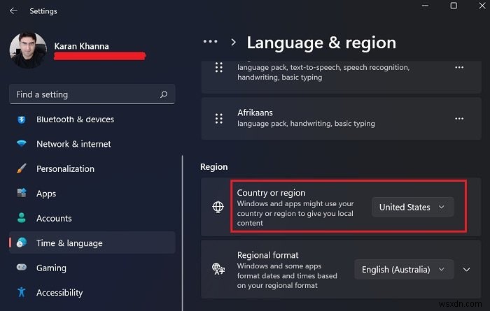 Cách ghi đè cài đặt Định dạng khu vực (Regional Format) mặc định trên Windows 11/10