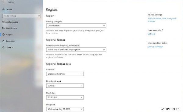 Cách ghi đè cài đặt Định dạng khu vực (Regional Format) mặc định trên Windows 11/10