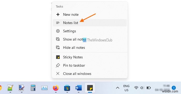 Sticky Notes bị treo ở màn hình  Loading Sticky Notes  (Đang tải Sticky Notes)