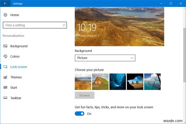 Cách tắt quảng cáo và mẹo trên màn hình khóa trong Windows 11/10
