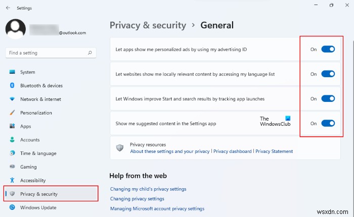 Cách tắt quảng cáo và mẹo trên màn hình khóa trong Windows 11/10