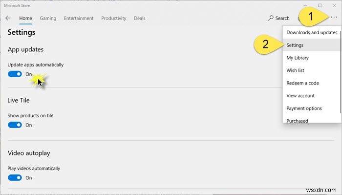 Cách tắt cập nhật tự động ứng dụng Microsoft Store trong Windows 11/10