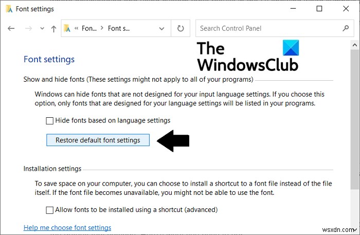 Cách sửa chữa font chữ bị hỏng trong Windows 11/10