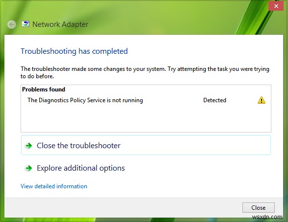 Dịch vụ Chính sách chẩn đoán (Diagnostics Policy Service) không chạy trên Windows 11/10