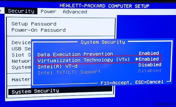 Mục Windows Sandbox bị mờ (greyed out) trong Windows 11/10