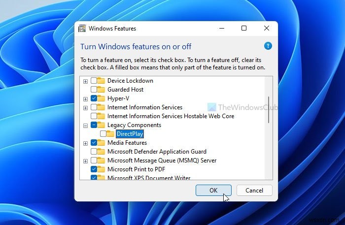 Cách cài đặt và bật DirectPlay trên Windows 11/10