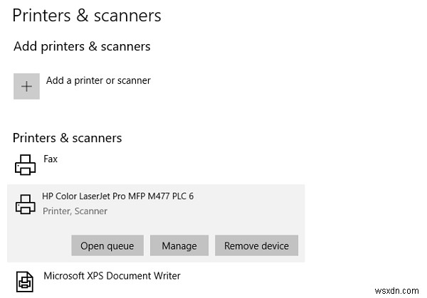 Khắc phục lỗi A problem prevented the document from being scanned khi quét tài liệu