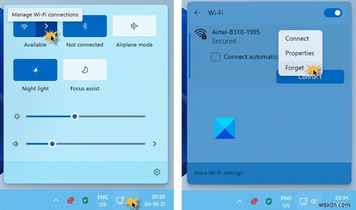 Cách xóa hồ sơ mạng không dây (Wi-Fi) trên Windows 11/10